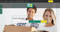 Desktop Screenshot of metrostorage.com